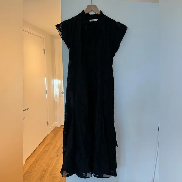 SAMSOE | Dresses | Womens Samse Samse Black Mynthe Oversized Woven Midi  Dress Size Xs | Poshmark